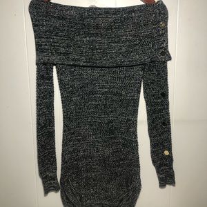 Knitted Off-the-shoulder Dress